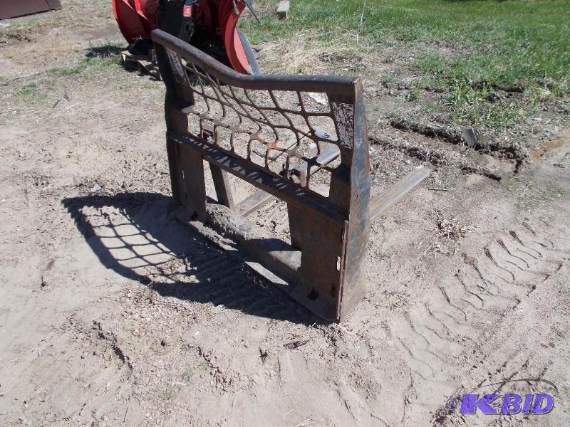 lot 3 image: Skid Loader Forks, 45" Wide, 39" Fo...