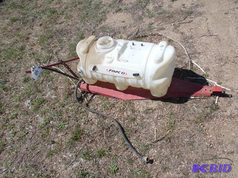 lot 48 image: 25 Gallon Sprayer Tank with Frame...