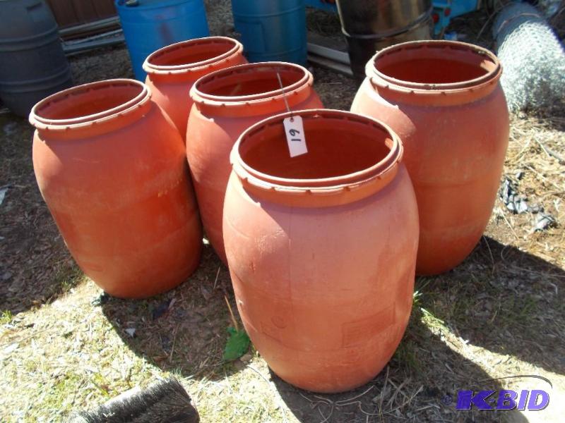 lot 61 image: (5) Poly Drums...