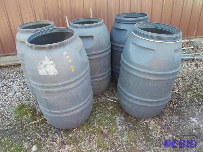 lot 63 image: (5) Poly Drums...
