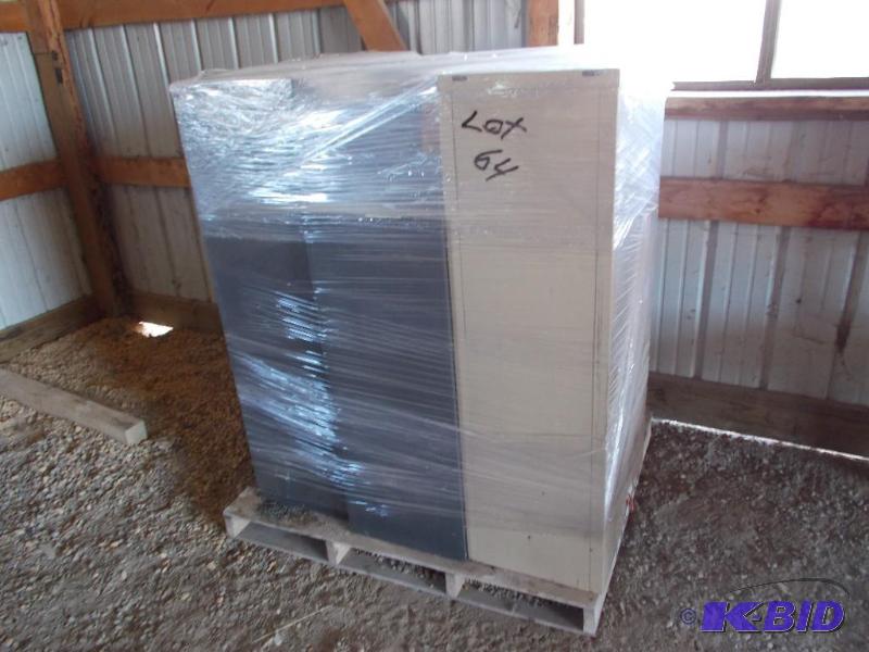 lot 64 image: (2) 4 Drawer & (1) 3 Drawer File Cabinets...