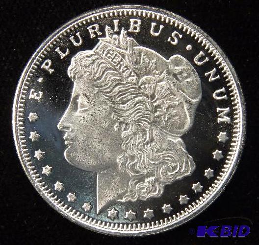 12 TROY Oz. .999 FINE SILVER ROUND MORGAN DOLLAR DESIGN