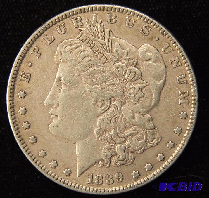 1889 US MORGAN SILVER DOLLAR XF