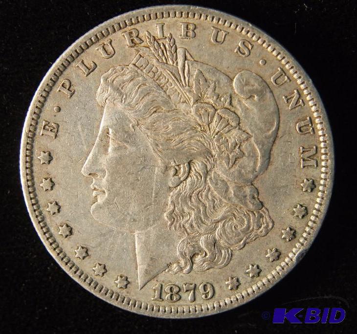 1879 MORGAN SILVER DOLLAR VF