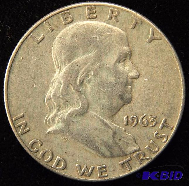 1963-D FRANKLIN SILVER HALF DOLLAR