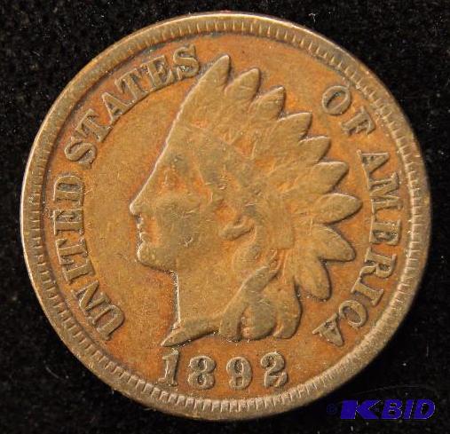1892 INDIAN HEAD CENT FINE