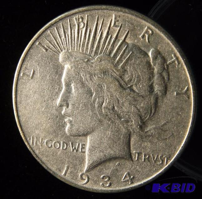 1934-D PEACE SILVER DOLLAR BETTER DATE