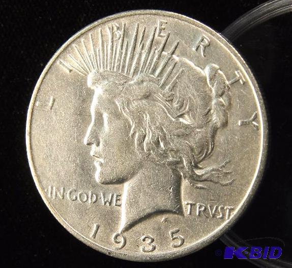 1935 S PEACE SILVER DOLLAR BETTER DATE