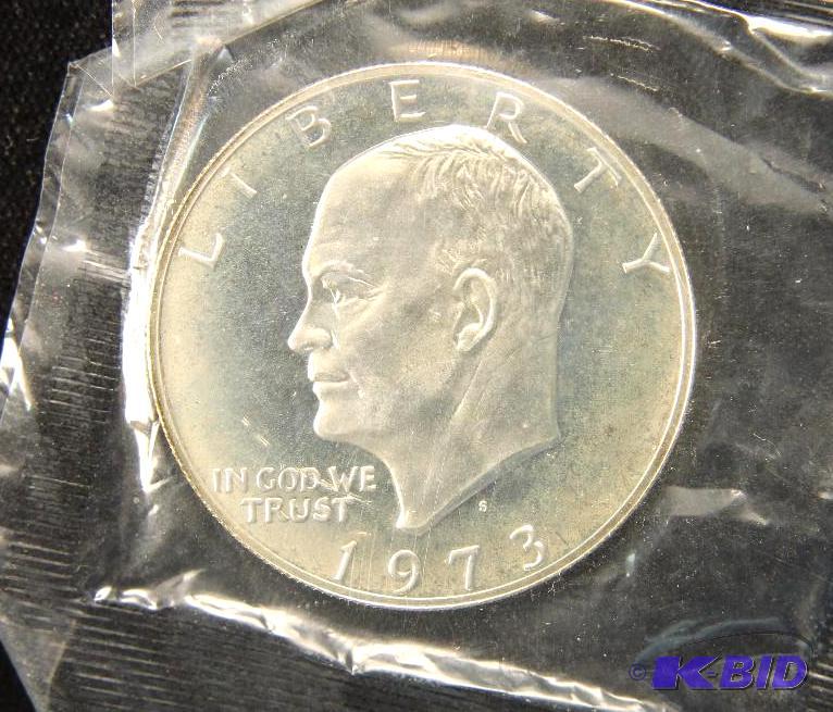 1973 S EISENHOWER 40% SILVER PROOF DOLLAR KEY DATE