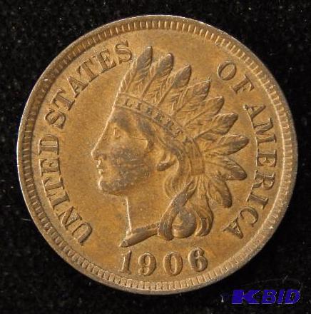 1906 INDIAN HEAD CENT AU