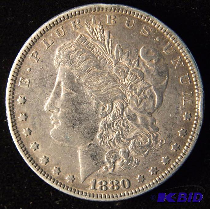 1880 MORGAN SILVER DOLLAR XF