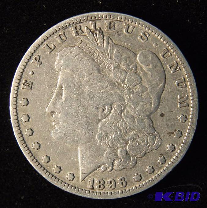 1896 O MORGAN SILVER DOLLAR FINE