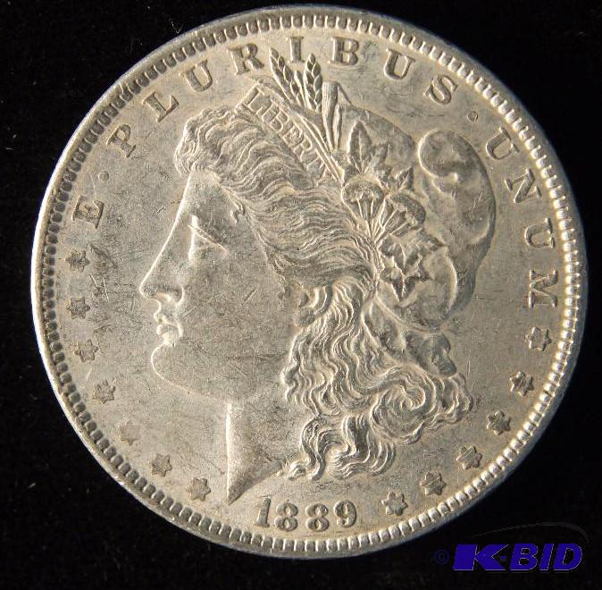 1889 US MORGAN SILVER DOLLAR XF