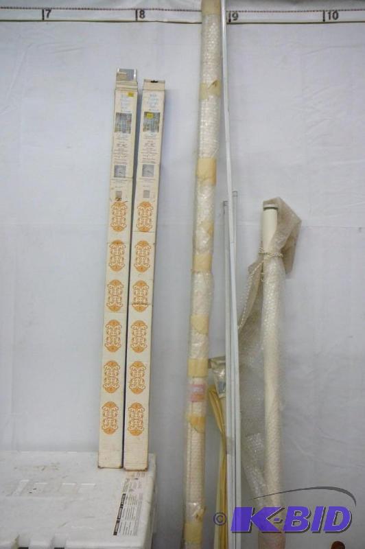 lot 101 image: Curtion Rods - Shades 1 -8" Foot Shade 1...