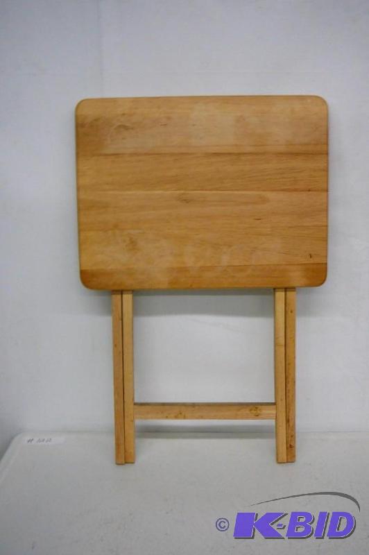 lot 138 image: Small fold up table...