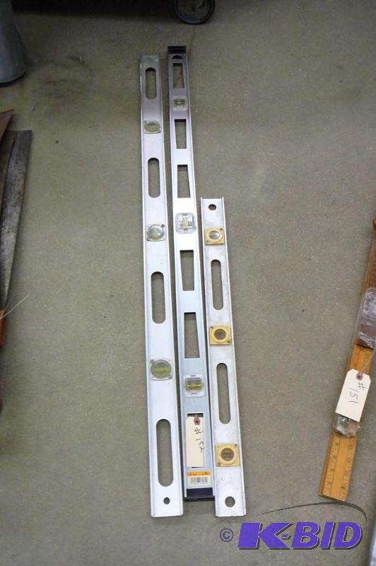lot 152 image: Alum Levels 2-48" 1-36"...