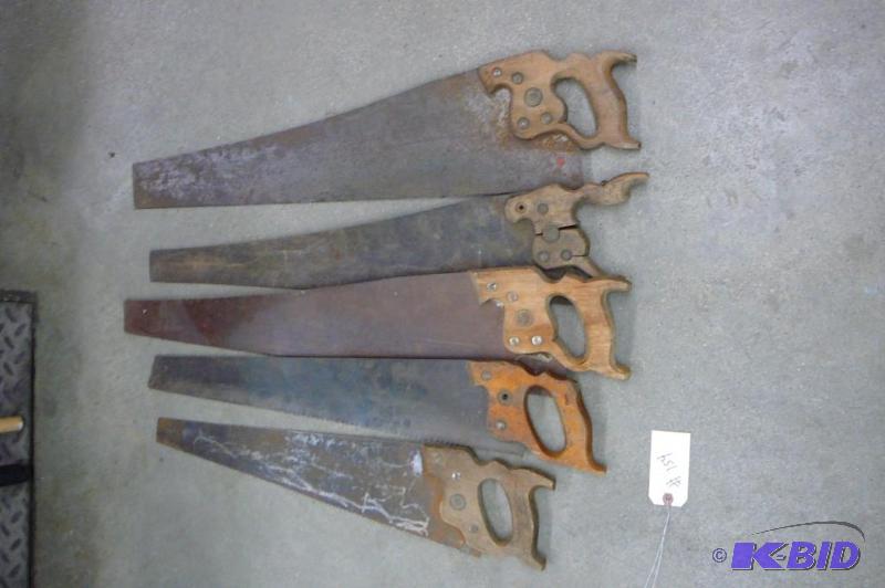 lot 154 image: 5 - Hand Saws...