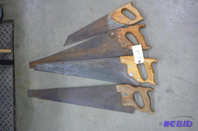 lot 155 image: 4 - Hand Saws...