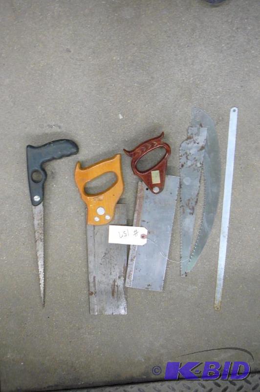lot 157 image: Hand Saws and Blades...