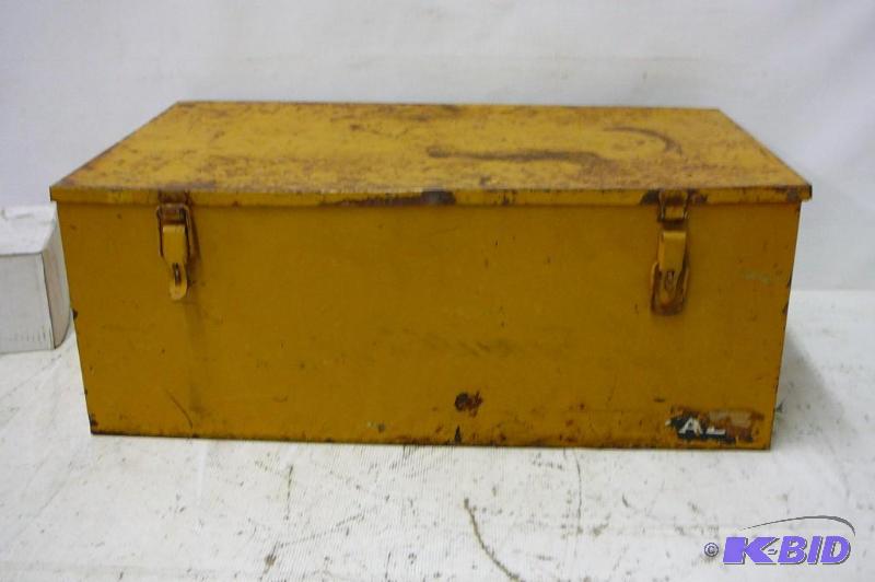 lot 19 image: Storage Box Yellow 26w x 10h x 15d...