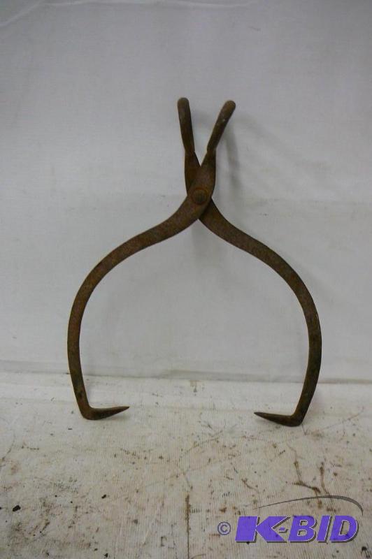 lot 210 image: Antique Ice Tongs...