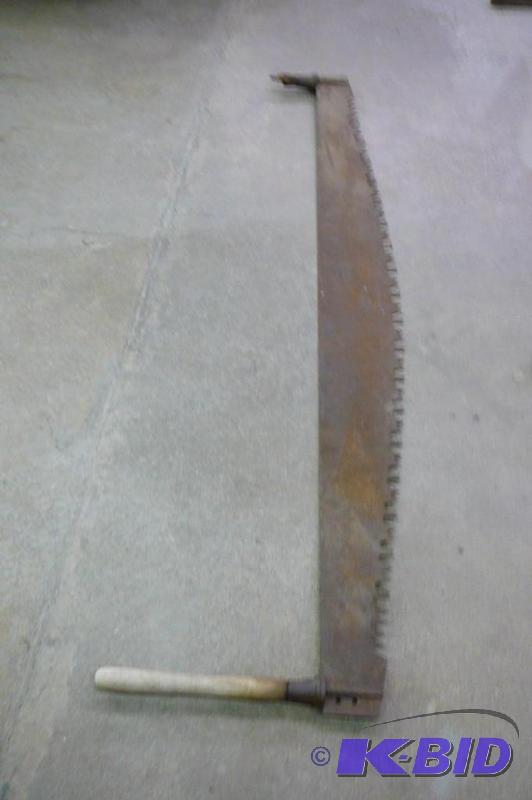 lot 218 image: Antique 2 man Crosscut Saw...