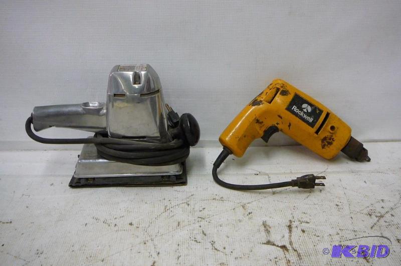 lot 35 image: Jig Saw Black and Decker Sander Black and Dec...