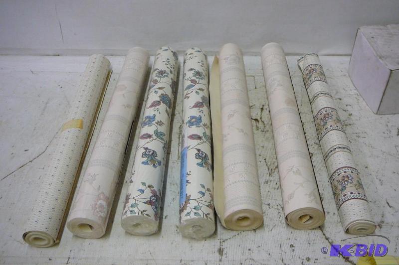 lot 42 image: Wall Paper 7 Rolls...