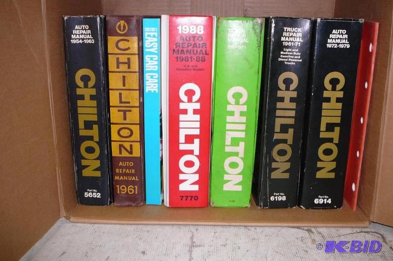 lot 77 image: Lot of Chilton Repair Manuals 1954-1963 1961 ...