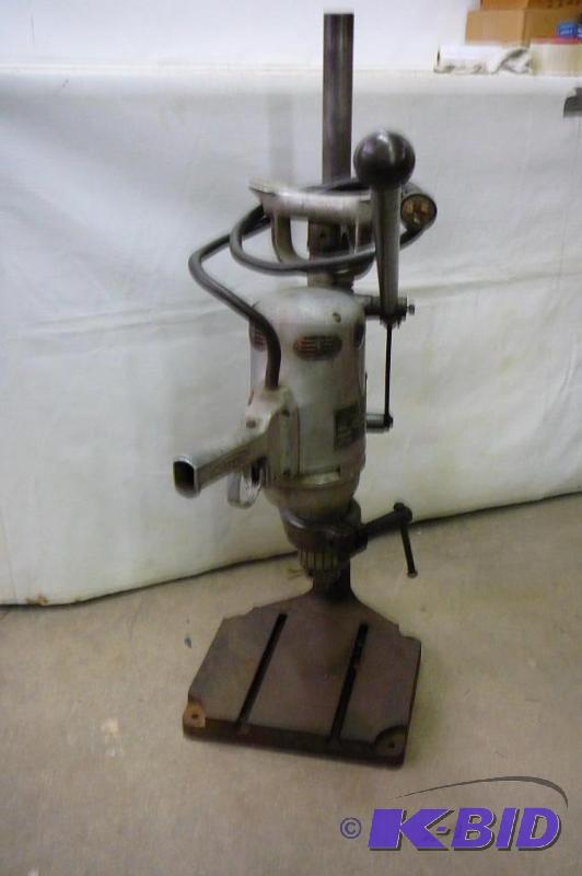lot 88 image: Bench top Drill Press Siouk with 34 Heavy Du...