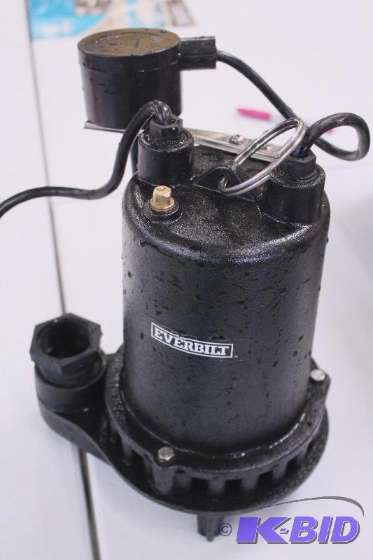 Everbilt sump pump, tested, Customer Return