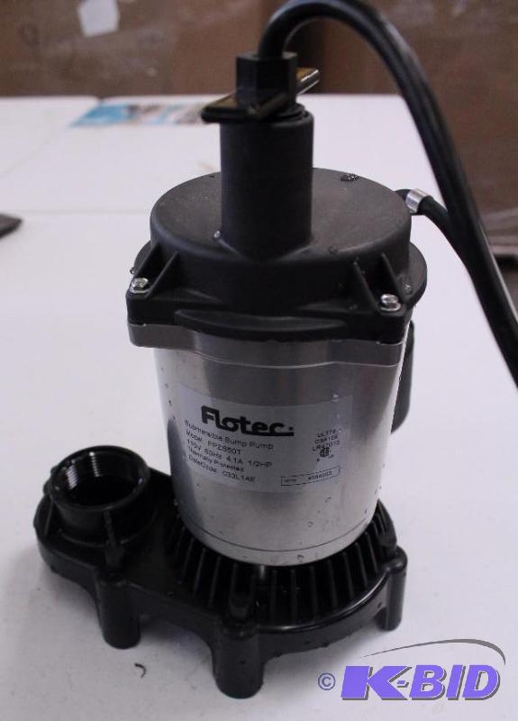 Flotec  HP sump pump, tested customer return