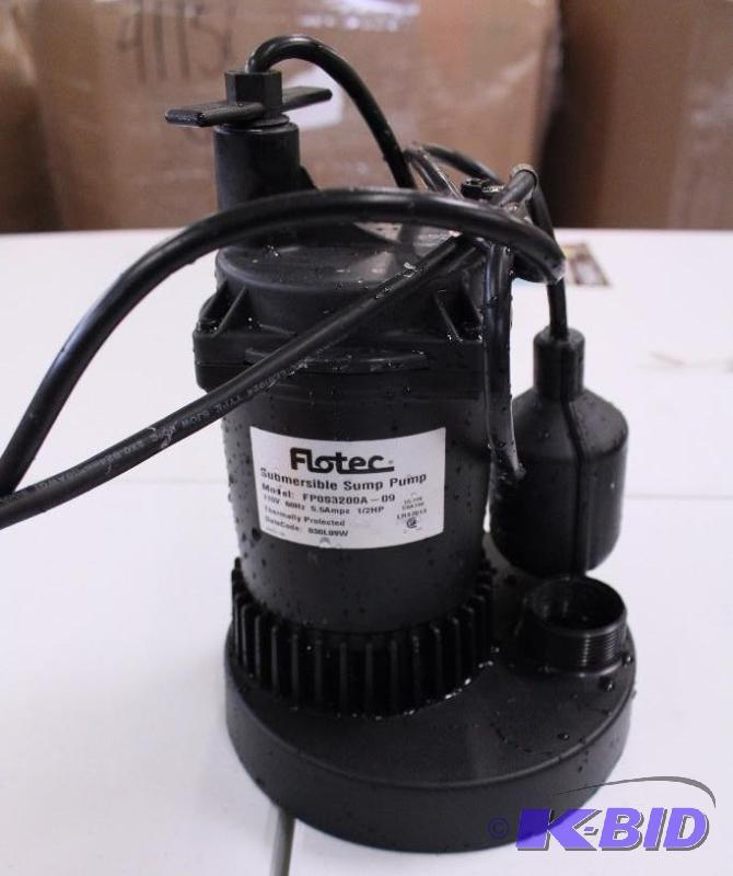 Flotec  HP sump pump, tested customer return