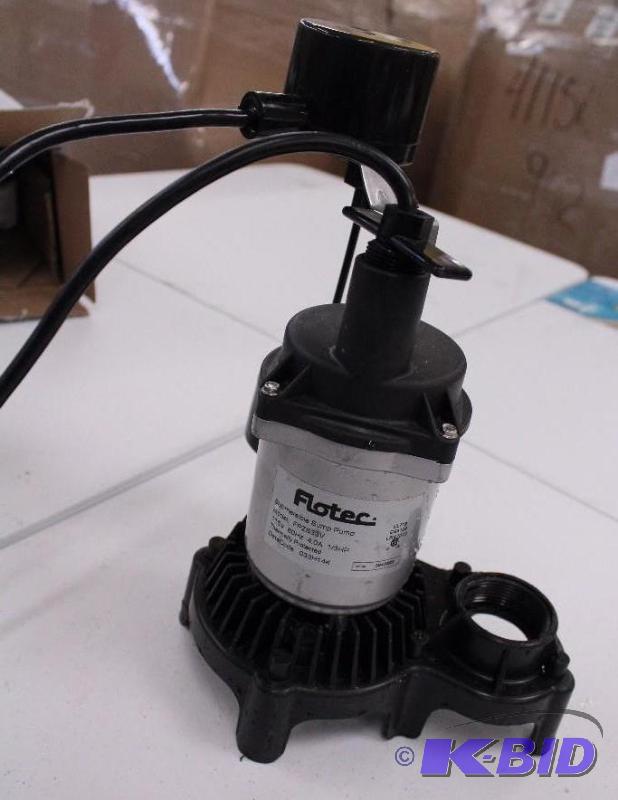 )  Flotec 13 HP sump pump, tested customer return
