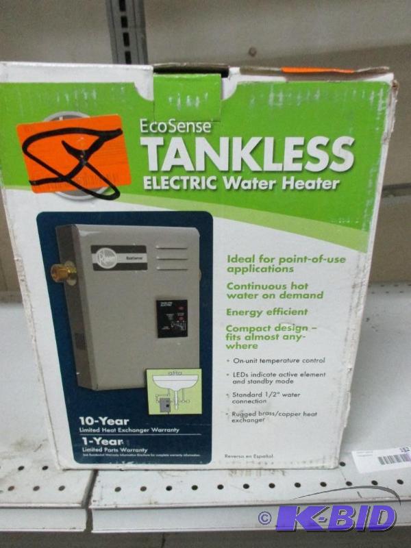 Tankless water heater...