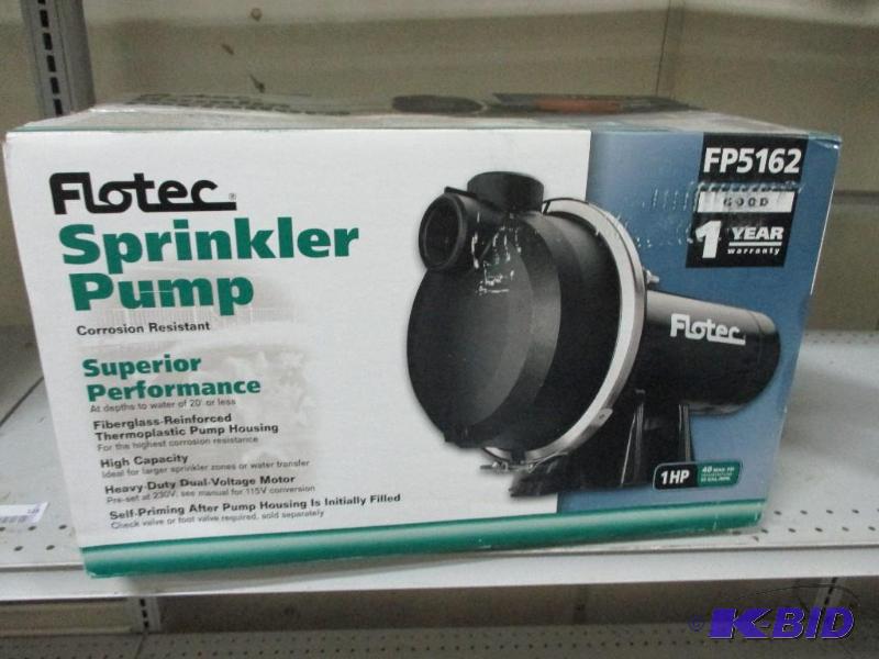 1 HP sprinkler pump...
