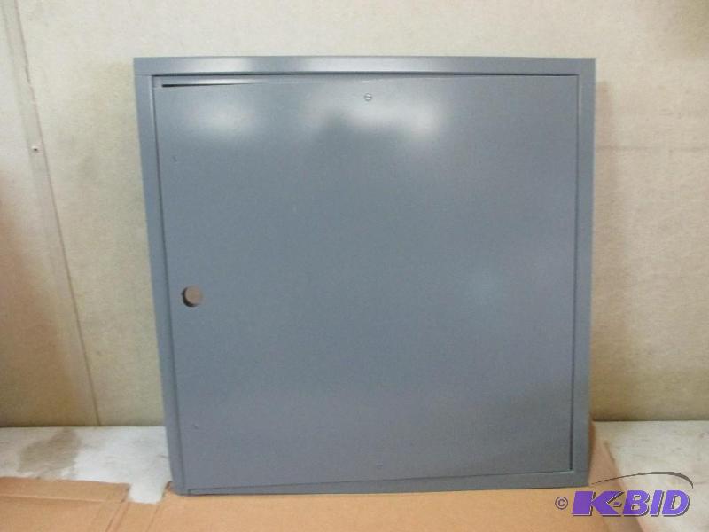 Heavy steel access door...