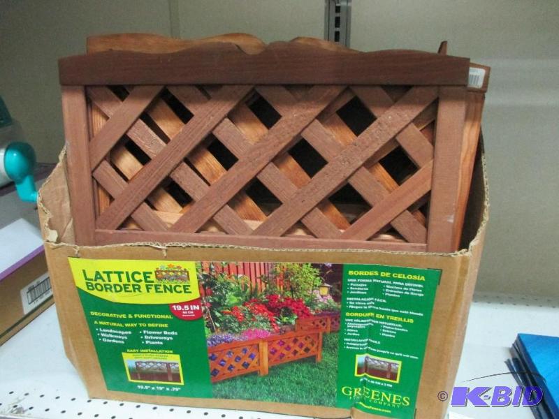 Lattice border fence...