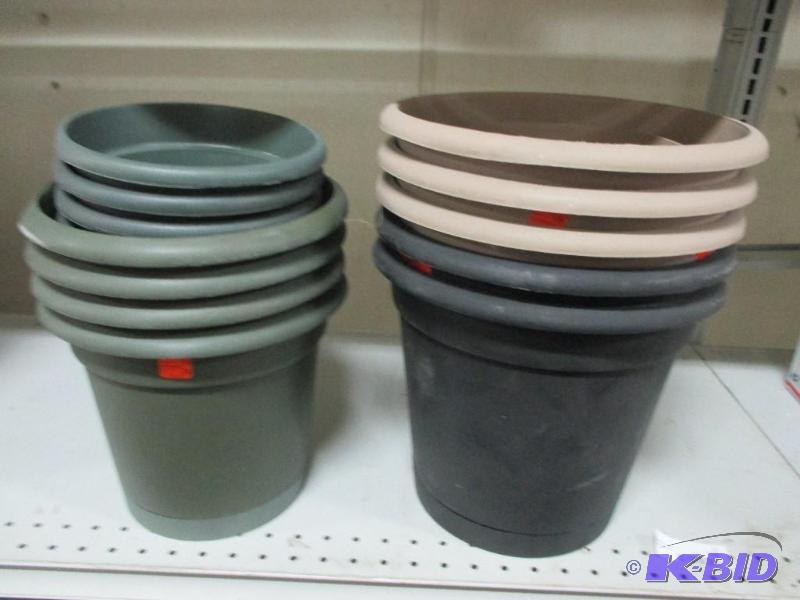 Plastic pots...