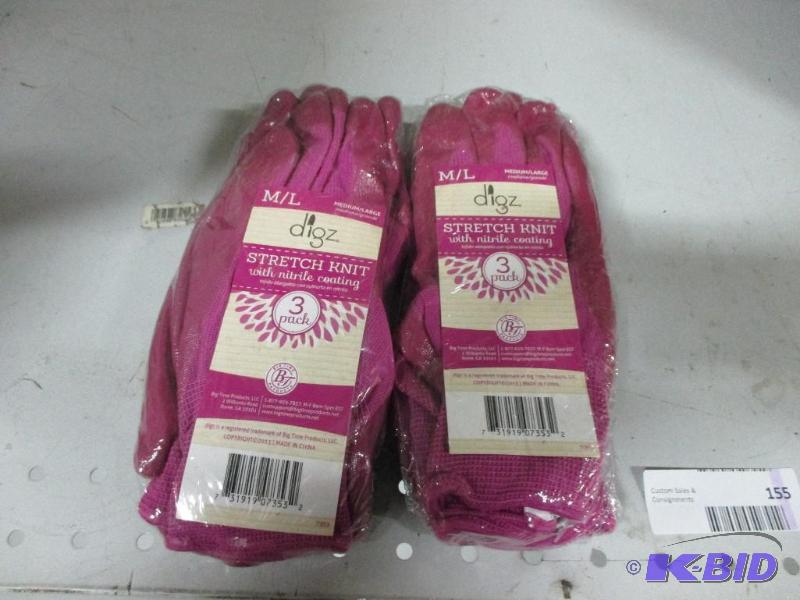 2 3 packs of gloves...