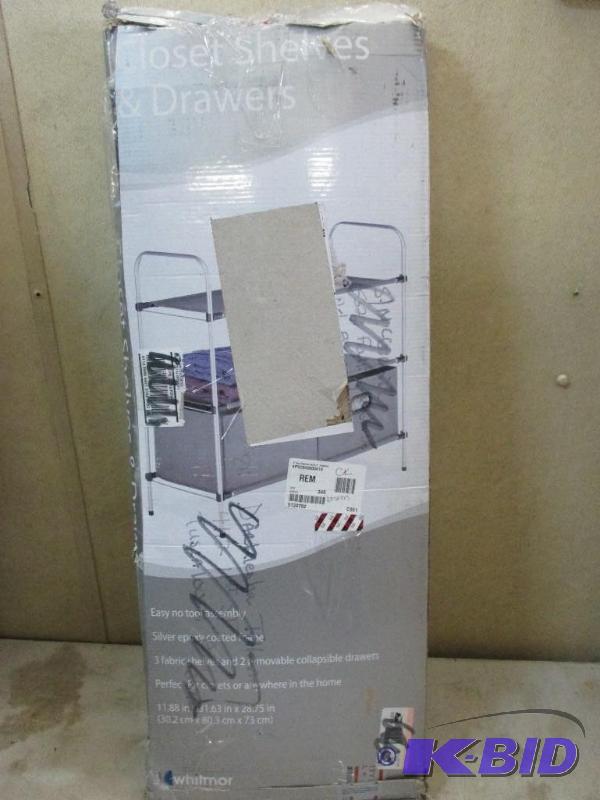 shelves with drawers...
