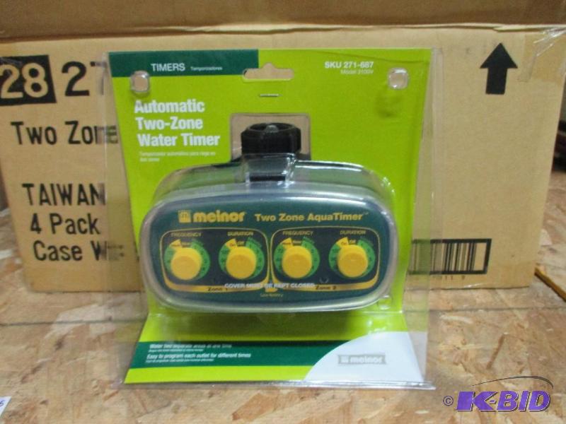 4 Automatic 2 zone water timers...