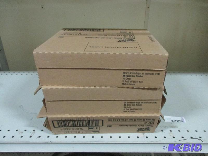 3 boxes of new scotch brite pads...