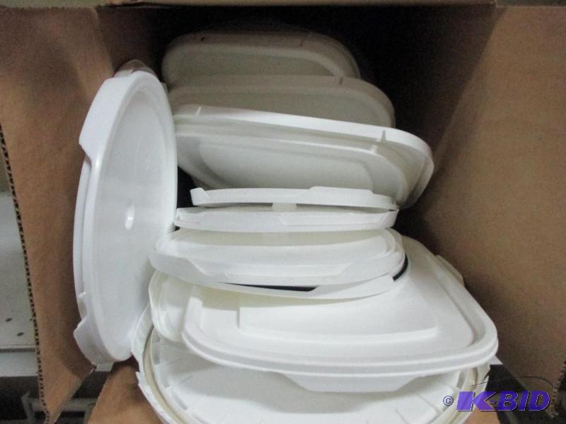 Box of pail lids...