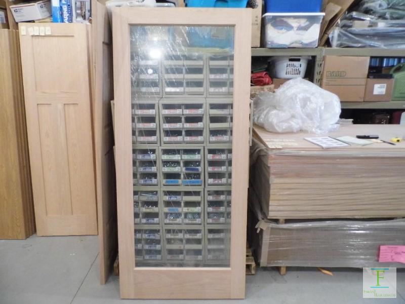 Oak Unfinished Door wGlass