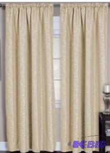 lot 34 image: Zen Back-TabRod Pocket Curtain Panel Strauss Sheer Linen