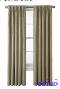 lot 37 image: Pinch-Pleat Thermal Curtain Panels Dark Avocado