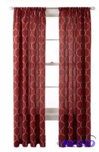 lot 39 image: Geneva Rod-Pocket Curtain Panel Color Claret