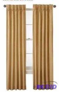 lot 45 image: Supreme Palace Pinch-Pleat Lined Curtain Panel Linen