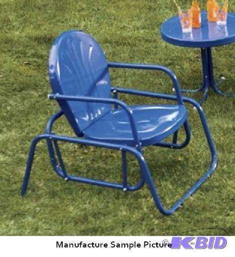 Tulip Glider Chair - Blue -&nbspRetro stylin...